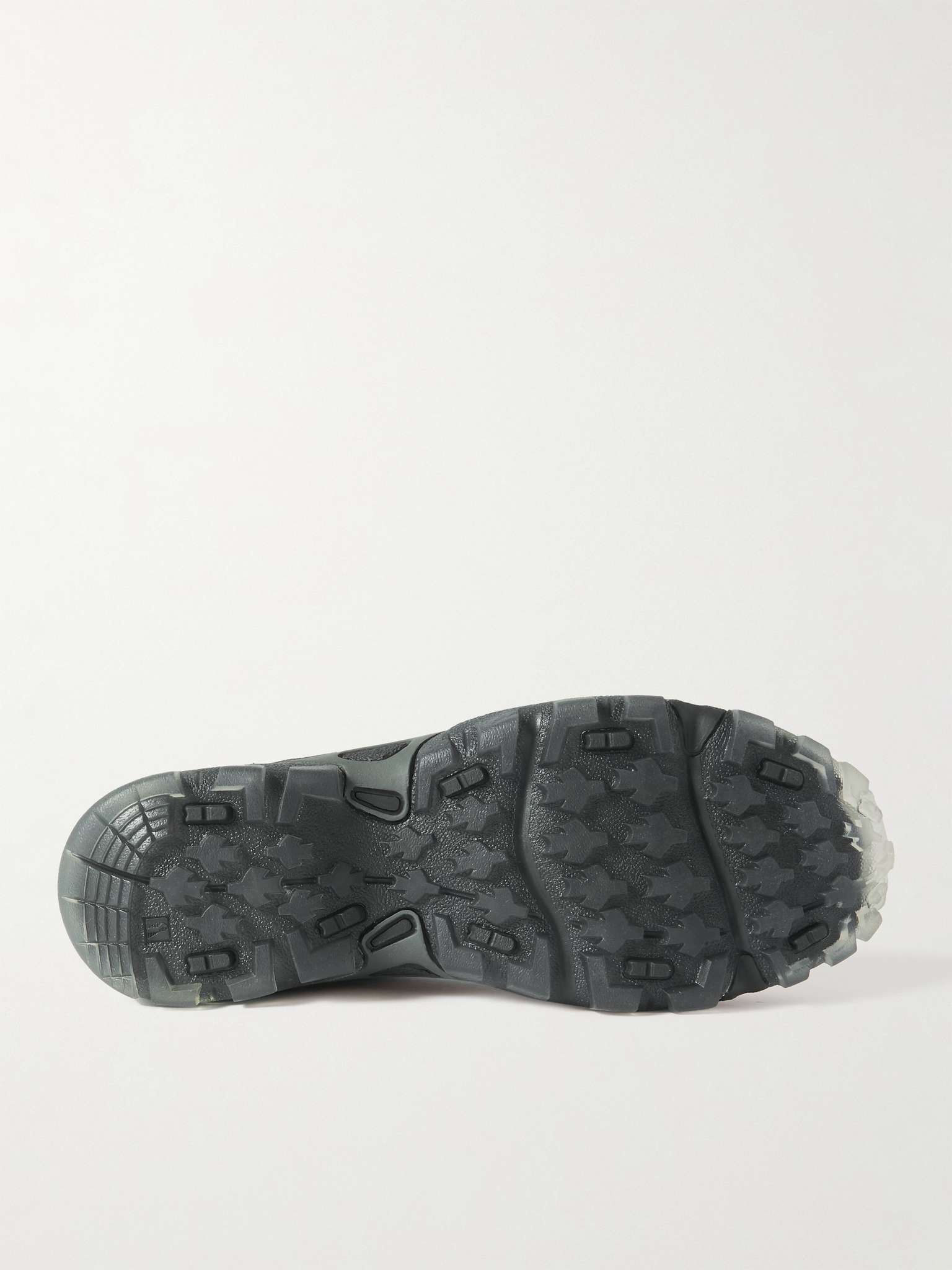 Neoprene-Trimmed Leather Slip-On Sneakers - 9
