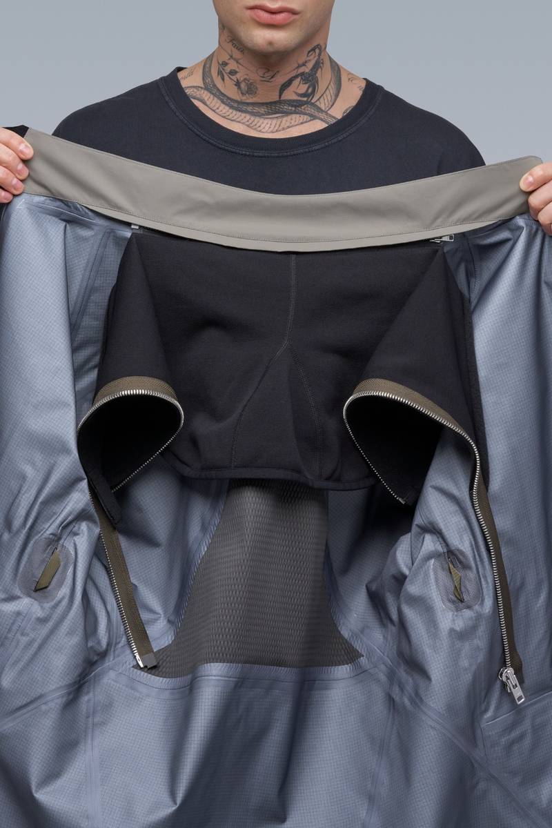 NG4-PS Modular Zippered Powerstretch® Neck Gaiter Olive/Silver 5