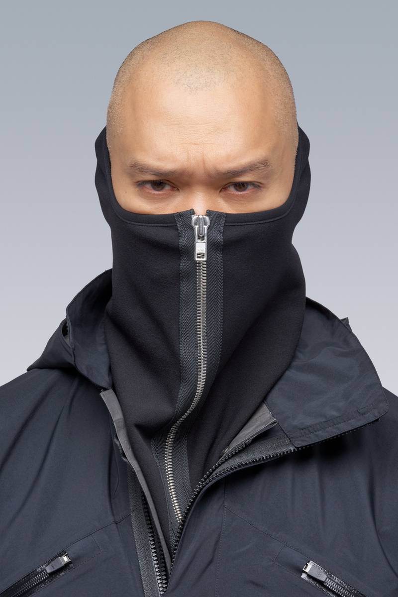 NG4-PS Modular Zippered Powerstretch® Neck Gaiter Black - 1