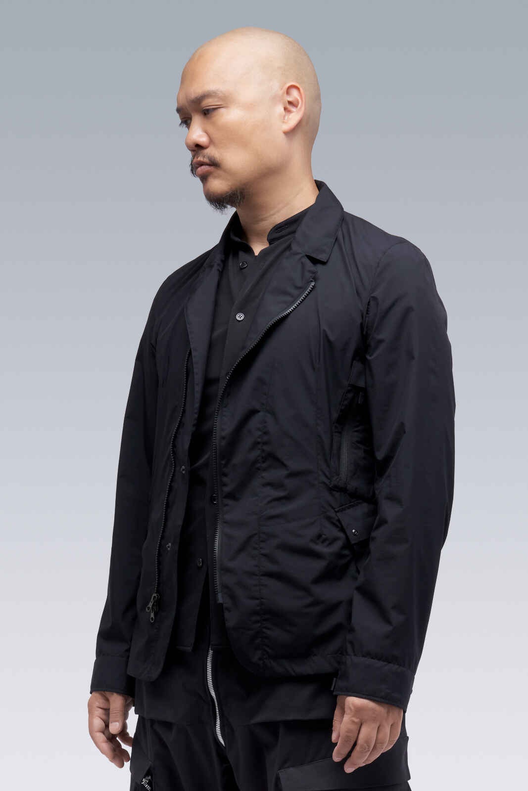 J29-WS 2L Gore-Tex Infinium™ Windstopper®  Modular Blazer Black - 3