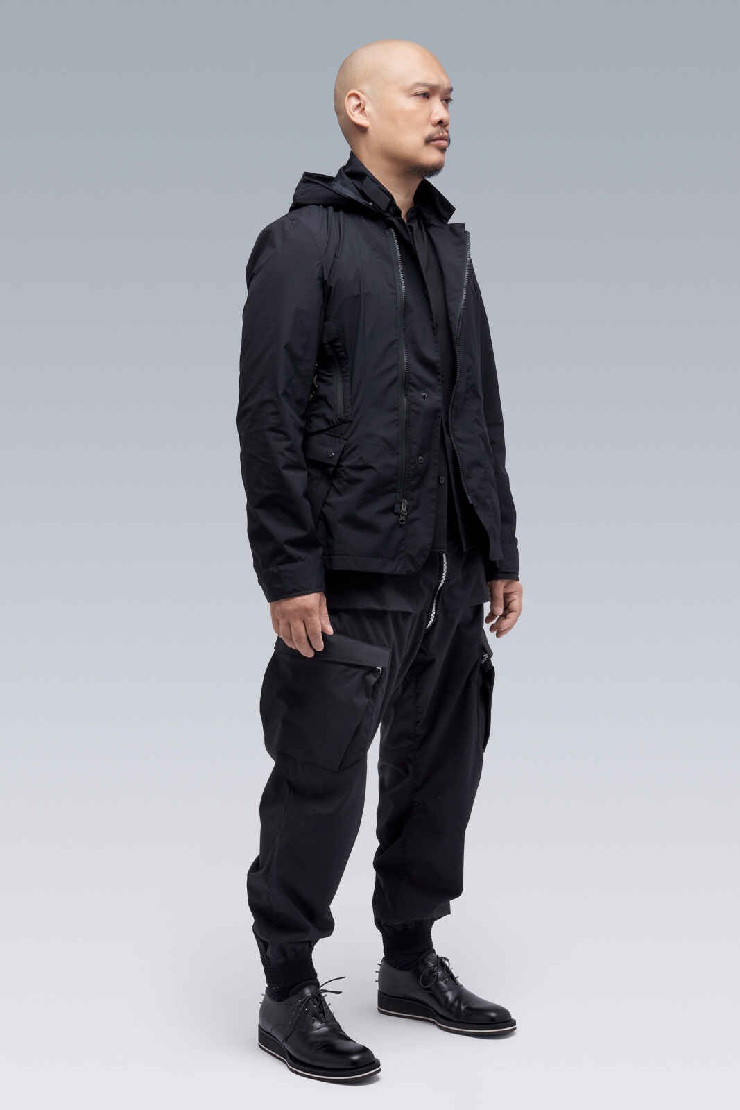 ACRONYM J29-WS 2L Gore-Tex Infinium™ Windstopper® Modular Blazer Black |  REVERSIBLE