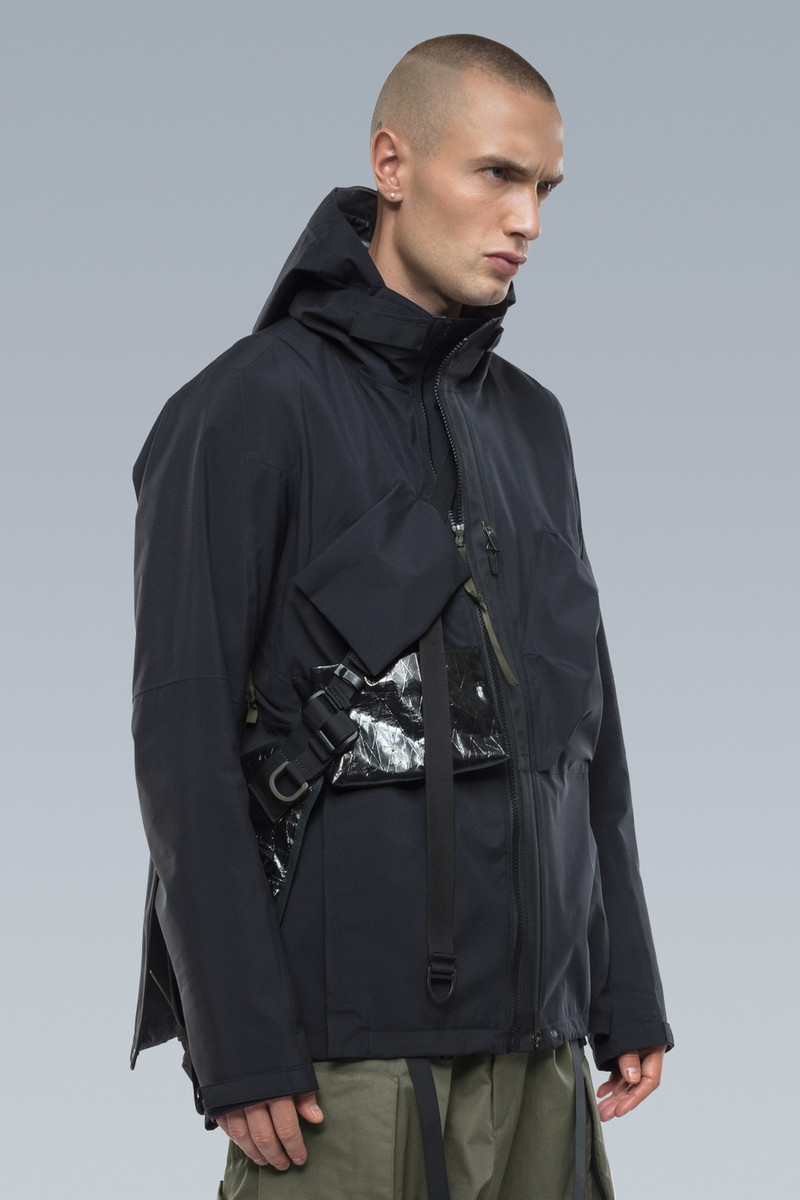 ジャケット・アウター ACRONYM J47TS-GT ACRONYM J47TS-GT 3L Gore-Tex® Pro Tec Sys Interops Jacket Black