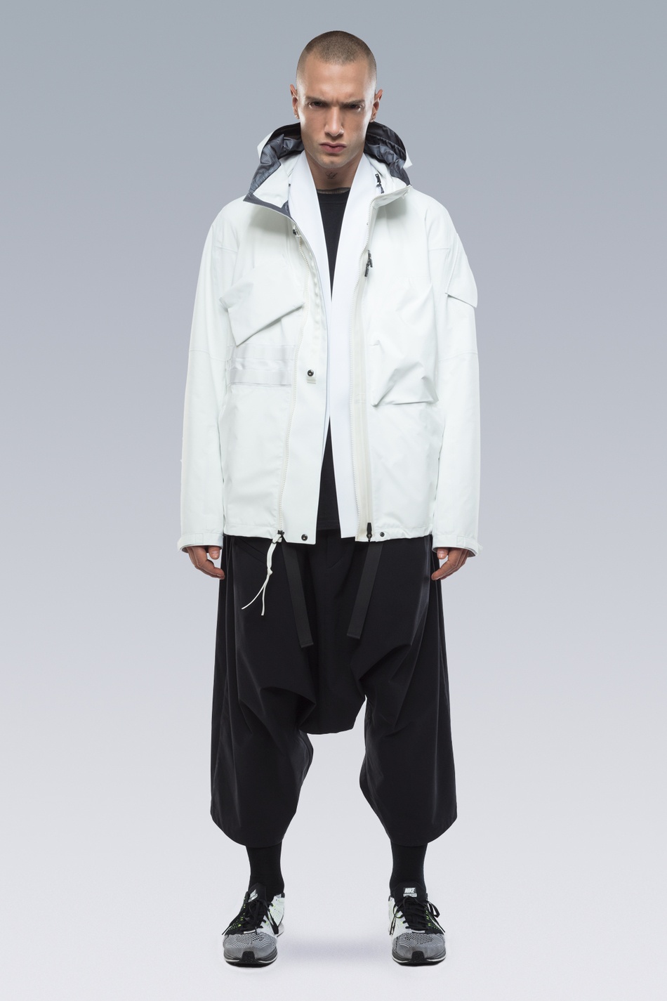 ACRONYM J72-DS HD Jersey Modular Liner Jacket White | REVERSIBLE