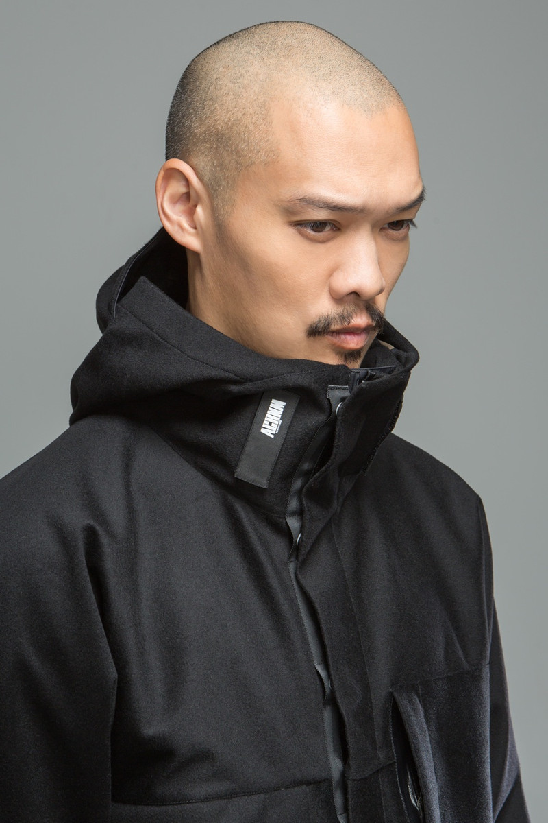 J54-LP 3L Wool Doeskin Parka Black 4