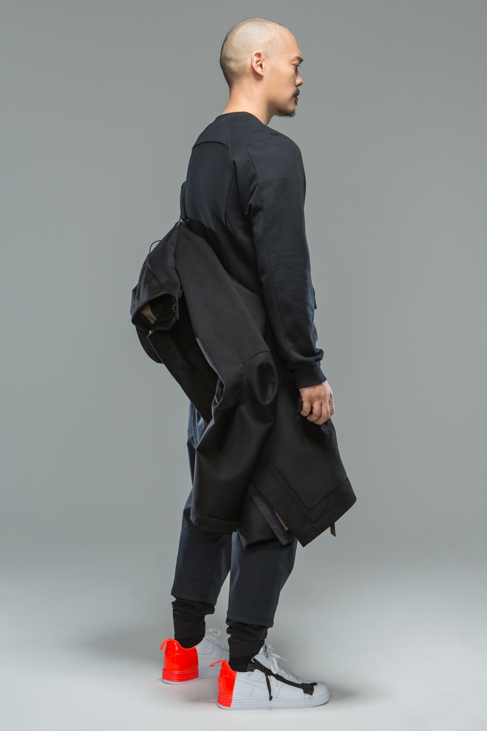 J54-LP 3L Wool Doeskin Parka Black - 11