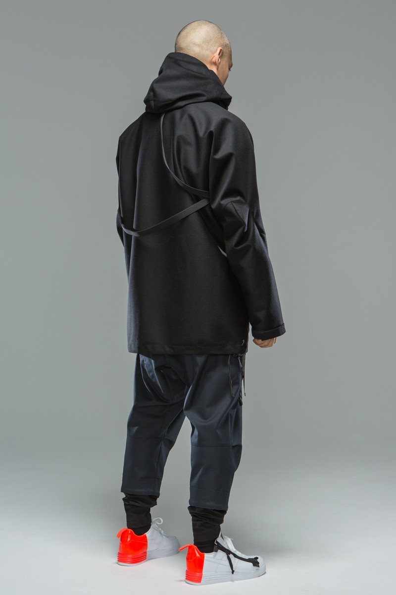 J54-LP 3L Wool Doeskin Parka Black 13