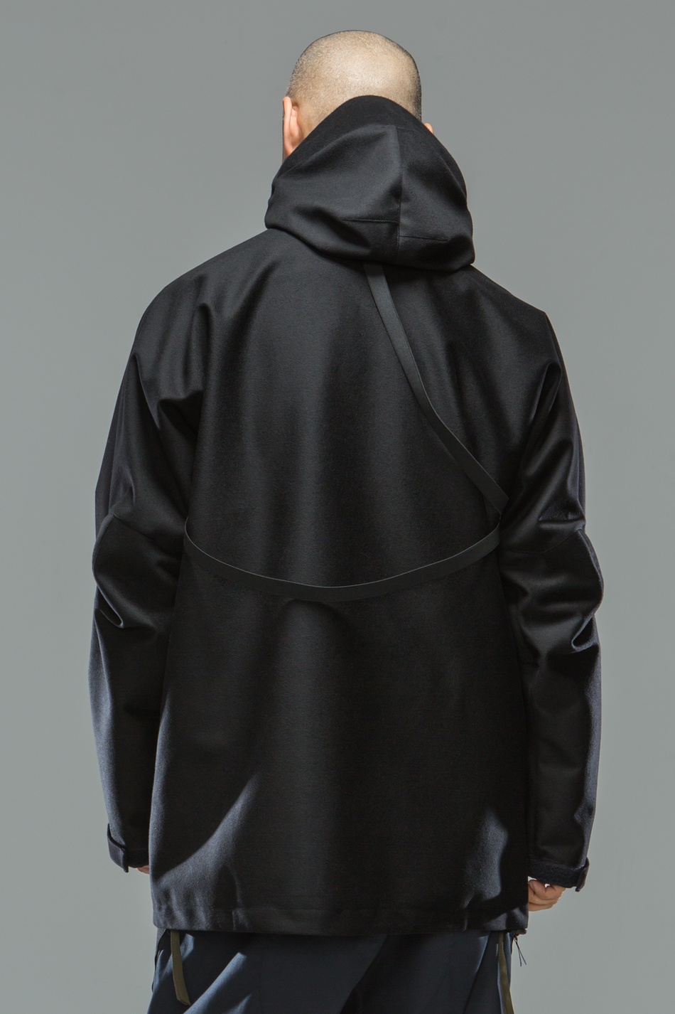 ACRONYM J54-LP 3L Wool Doeskin Parka Black | REVERSIBLE