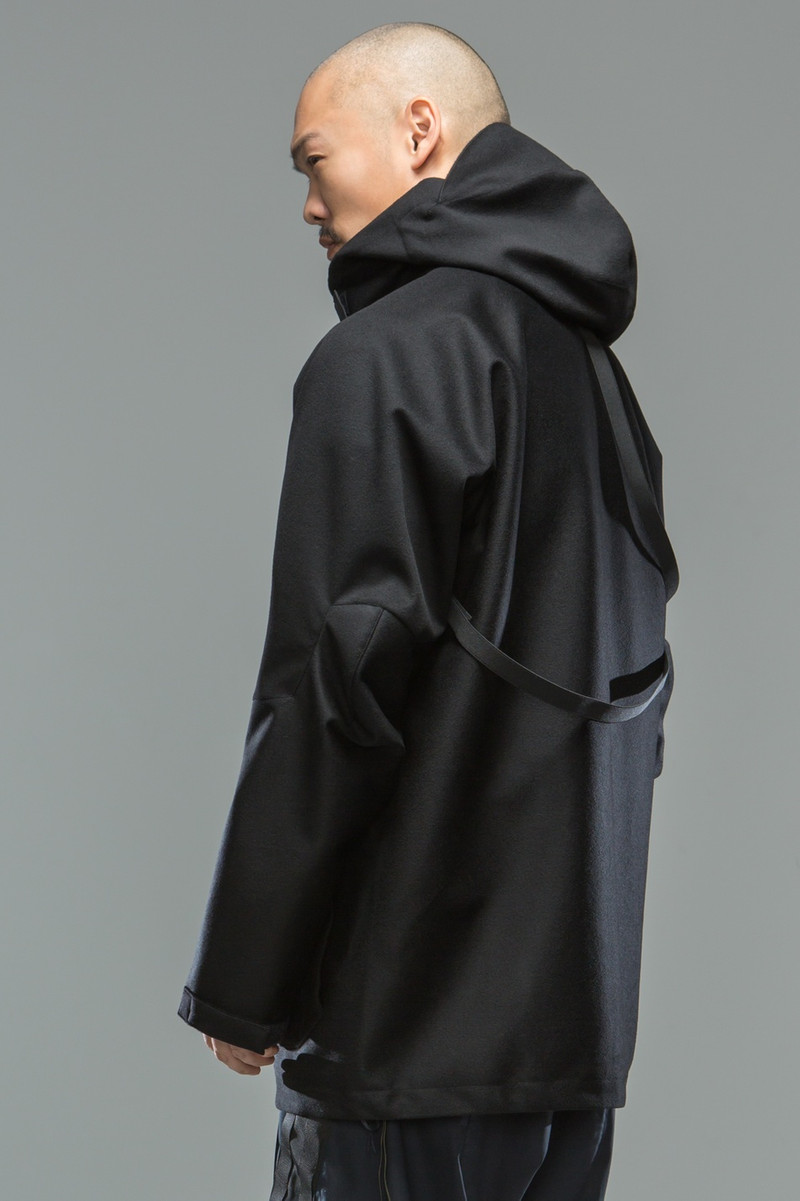 J54-LP 3L Wool Doeskin Parka Black 15