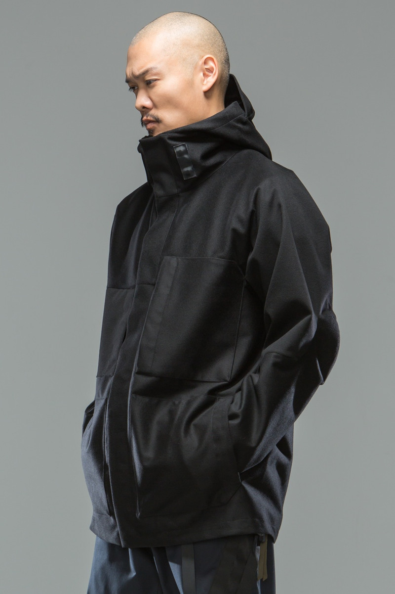 J54-LP 3L Wool Doeskin Parka Black 16