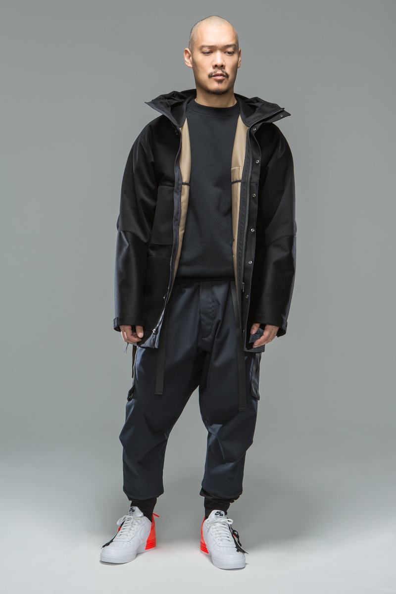 J54-LP 3L Wool Doeskin Parka Black 18