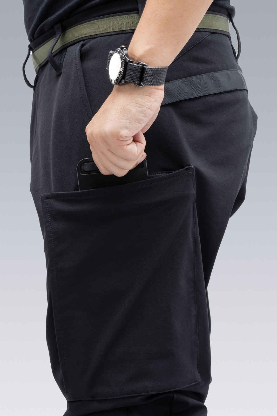 P10A-DS schoeller® Dryskin™ Articulated Cargo Pant Black - 7