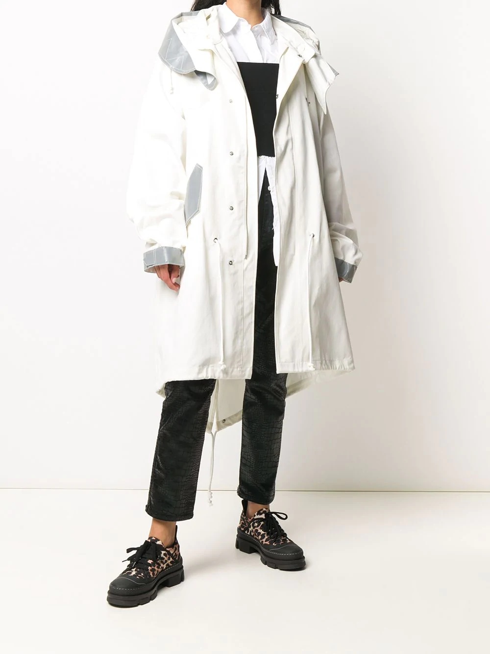 mod style parka coat - 5
