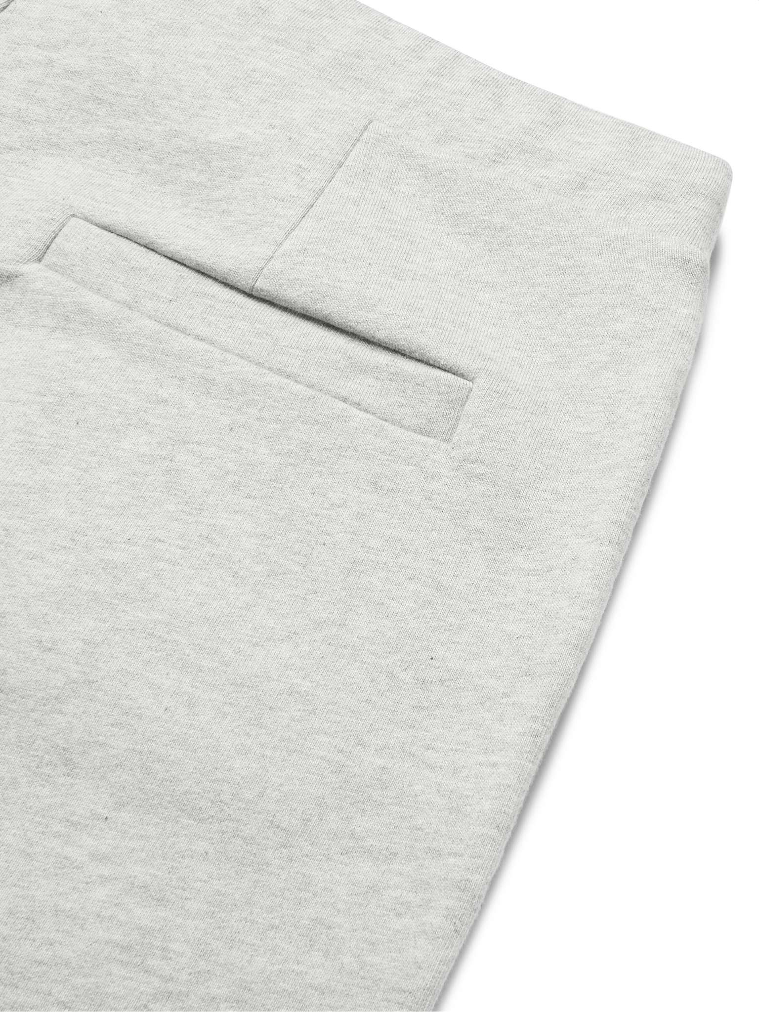 Logo-Print Fleece-Back Cotton-Jersey Drawstring Shorts - 9