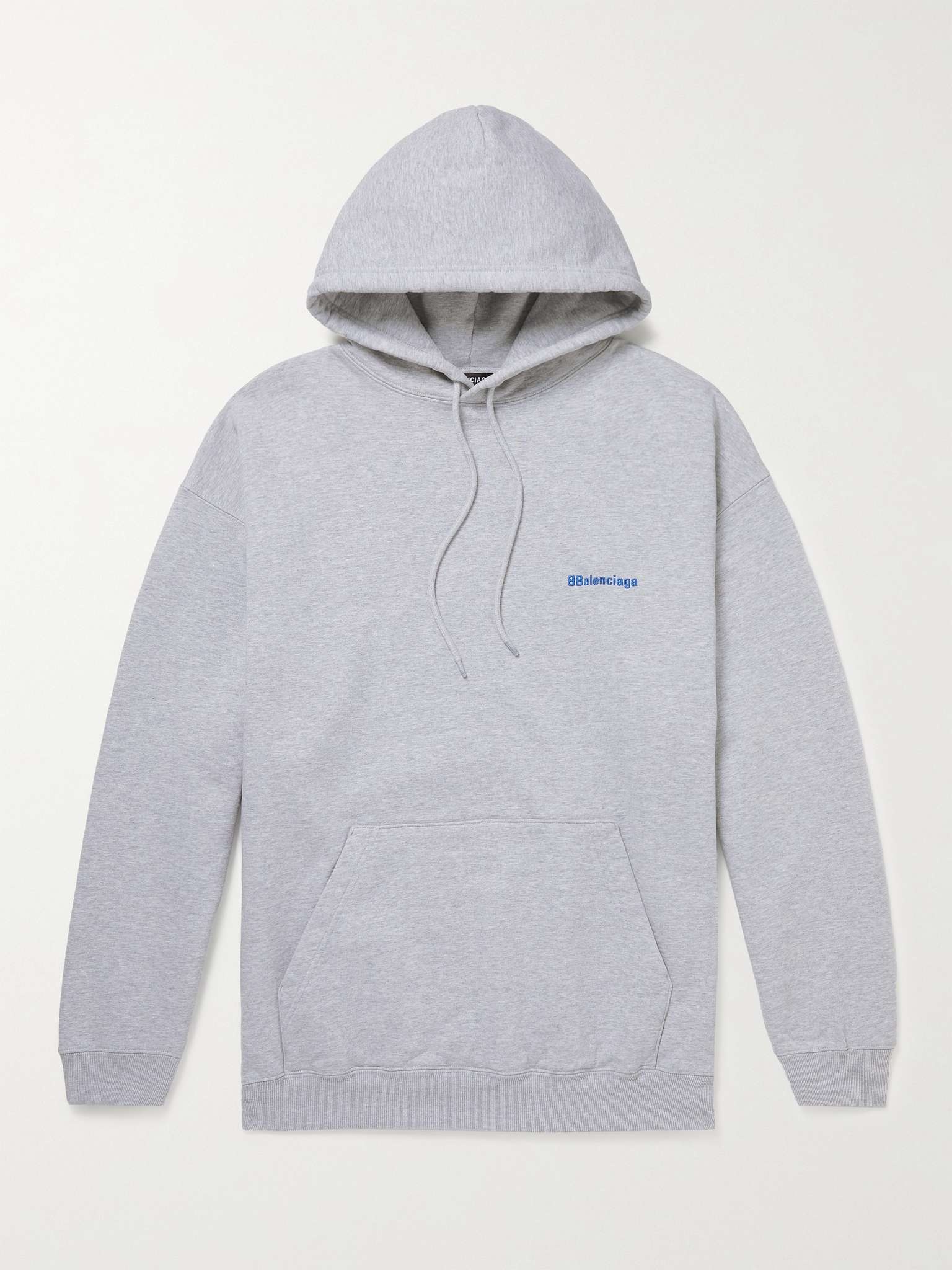 Logo-Embroidered Cotton-Jersey Hoodie - 1