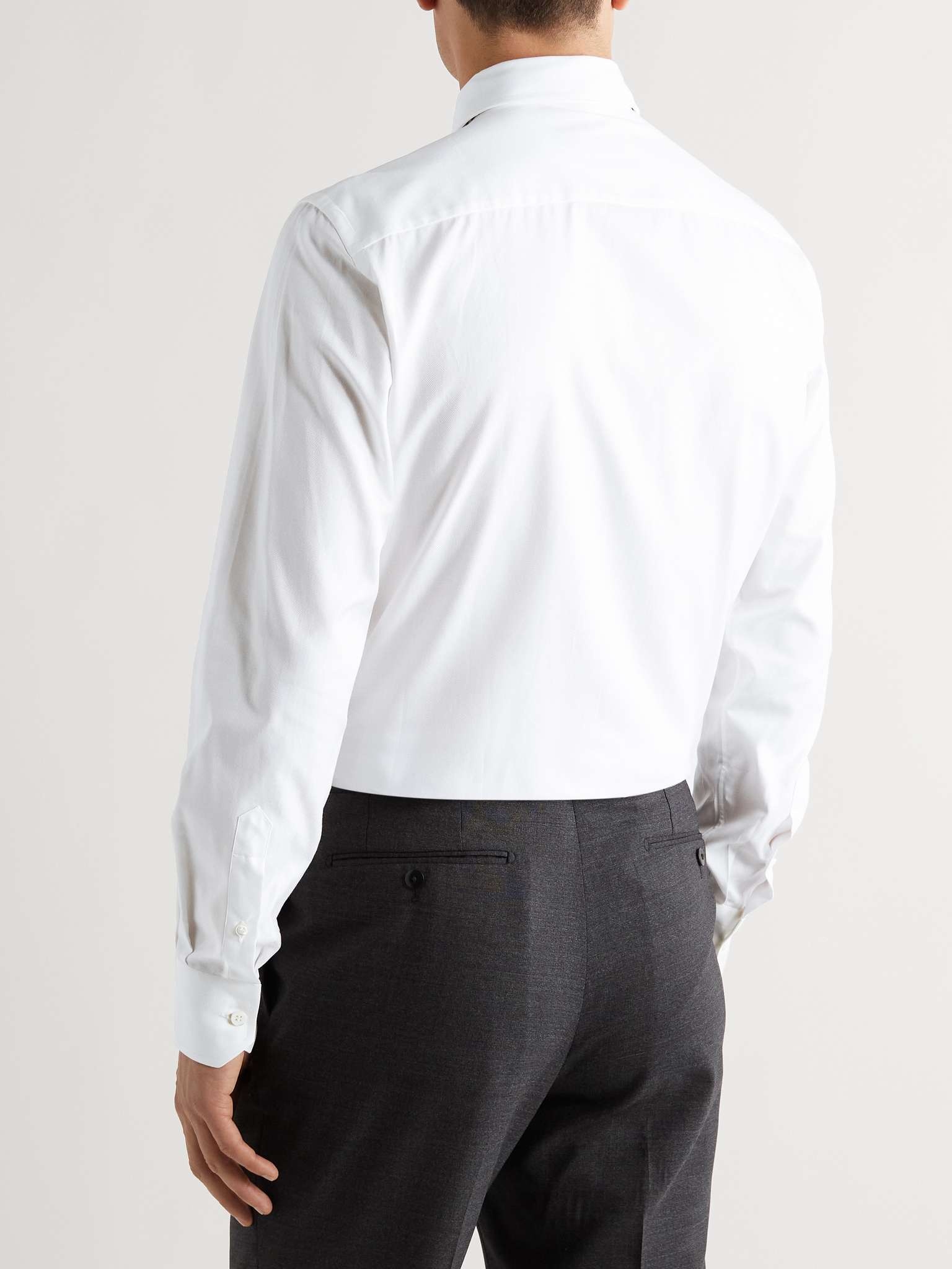 Slim-Fit Cutaway-Collar Cotton Oxford Shirt - 5