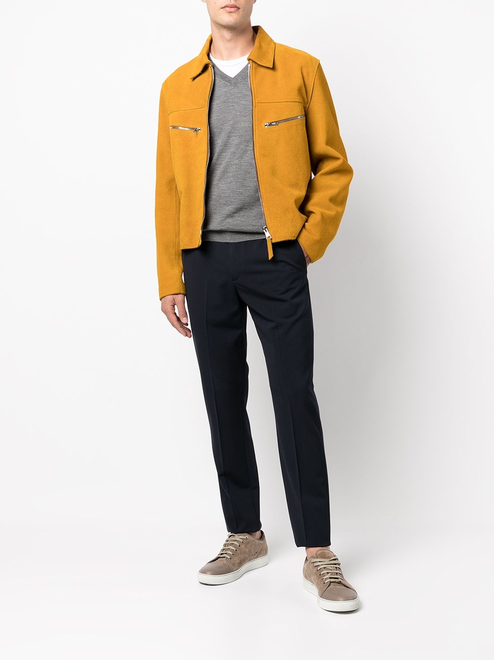 V-neck wool-cashmere jumper - 3