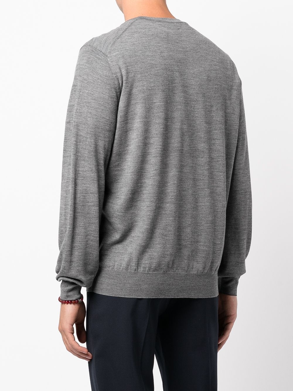 V-neck wool-cashmere jumper - 7