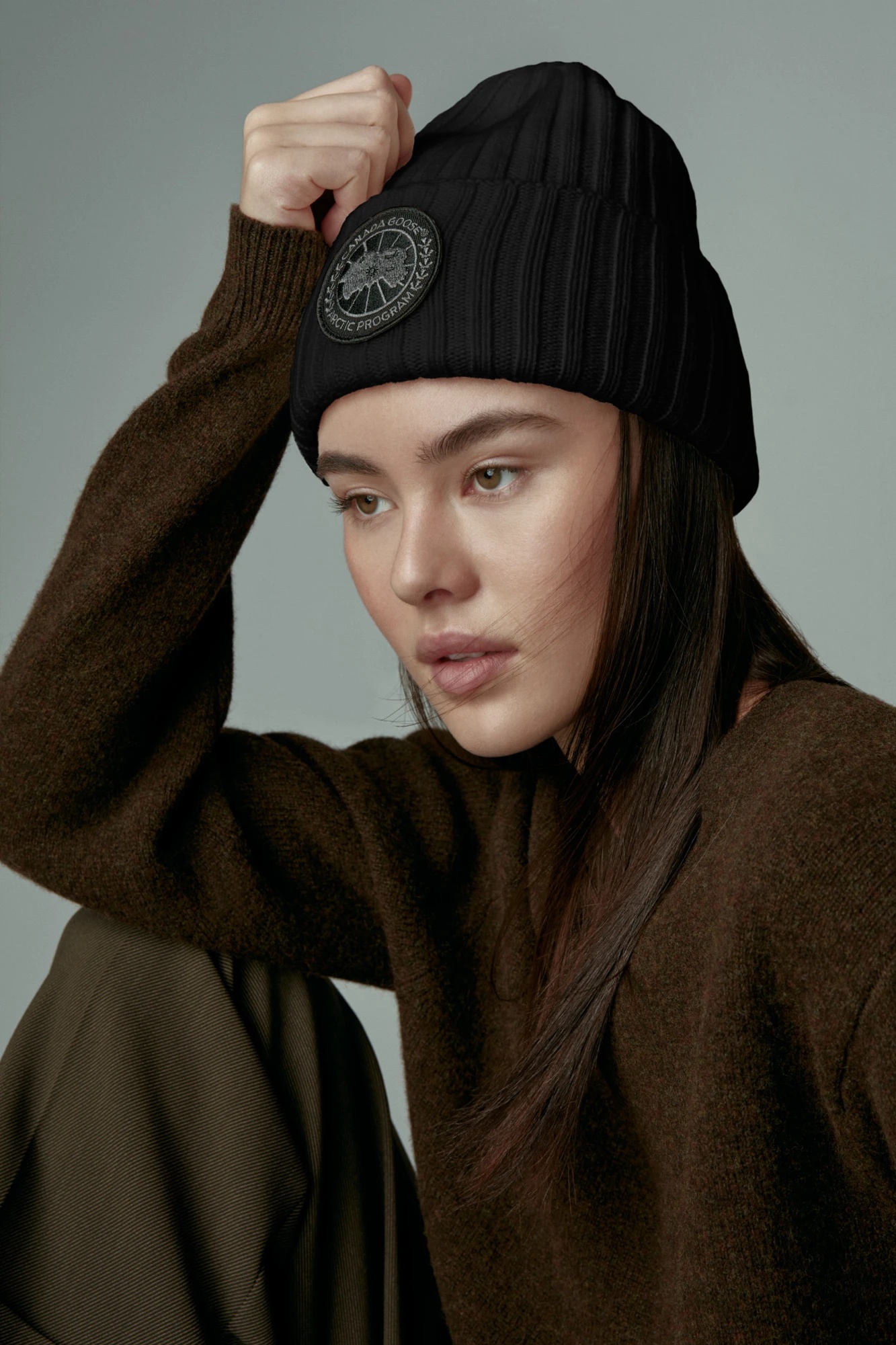 BLACK DISC RIB TOQUE - 4