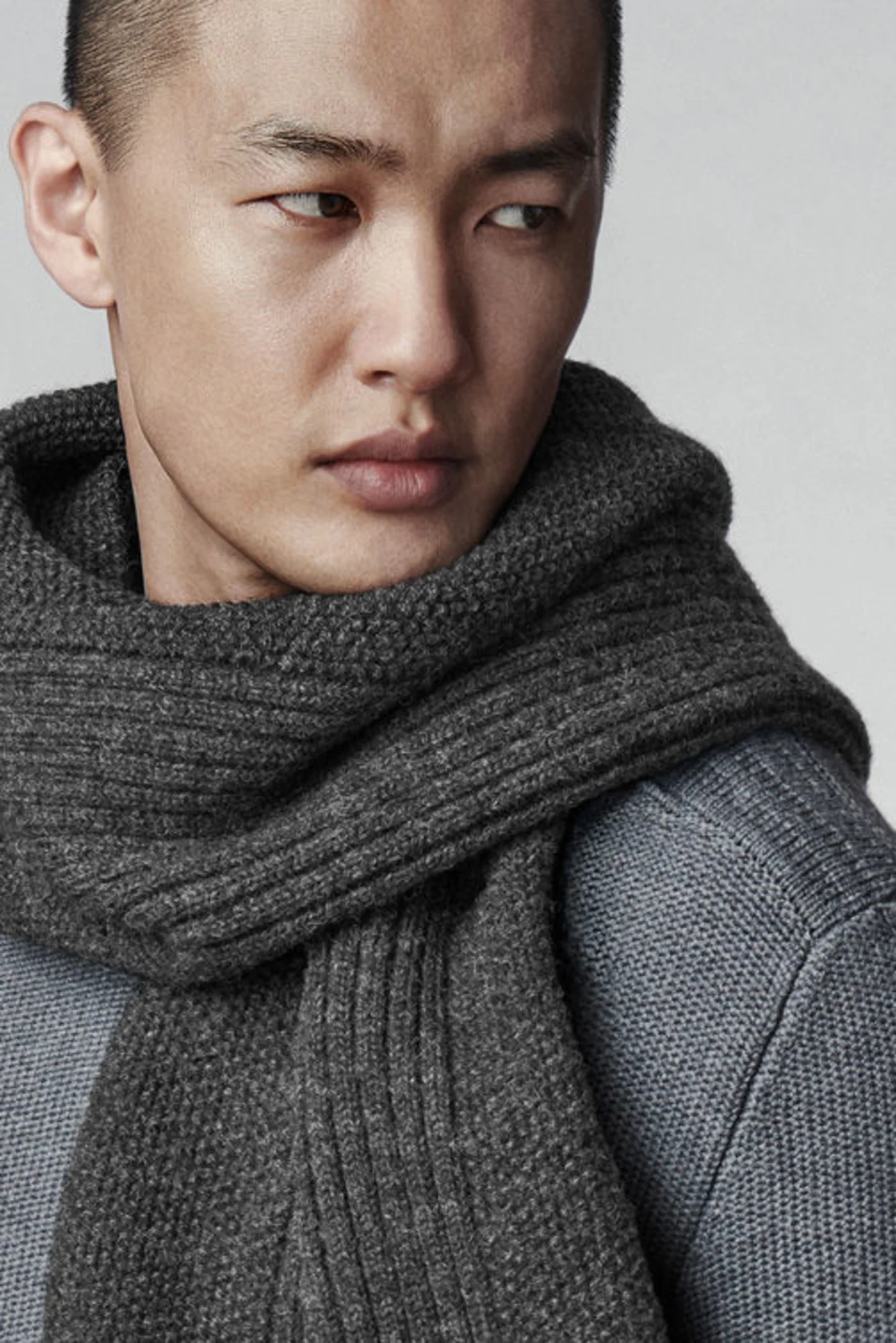 TEXTURED KNIT SCARF 3