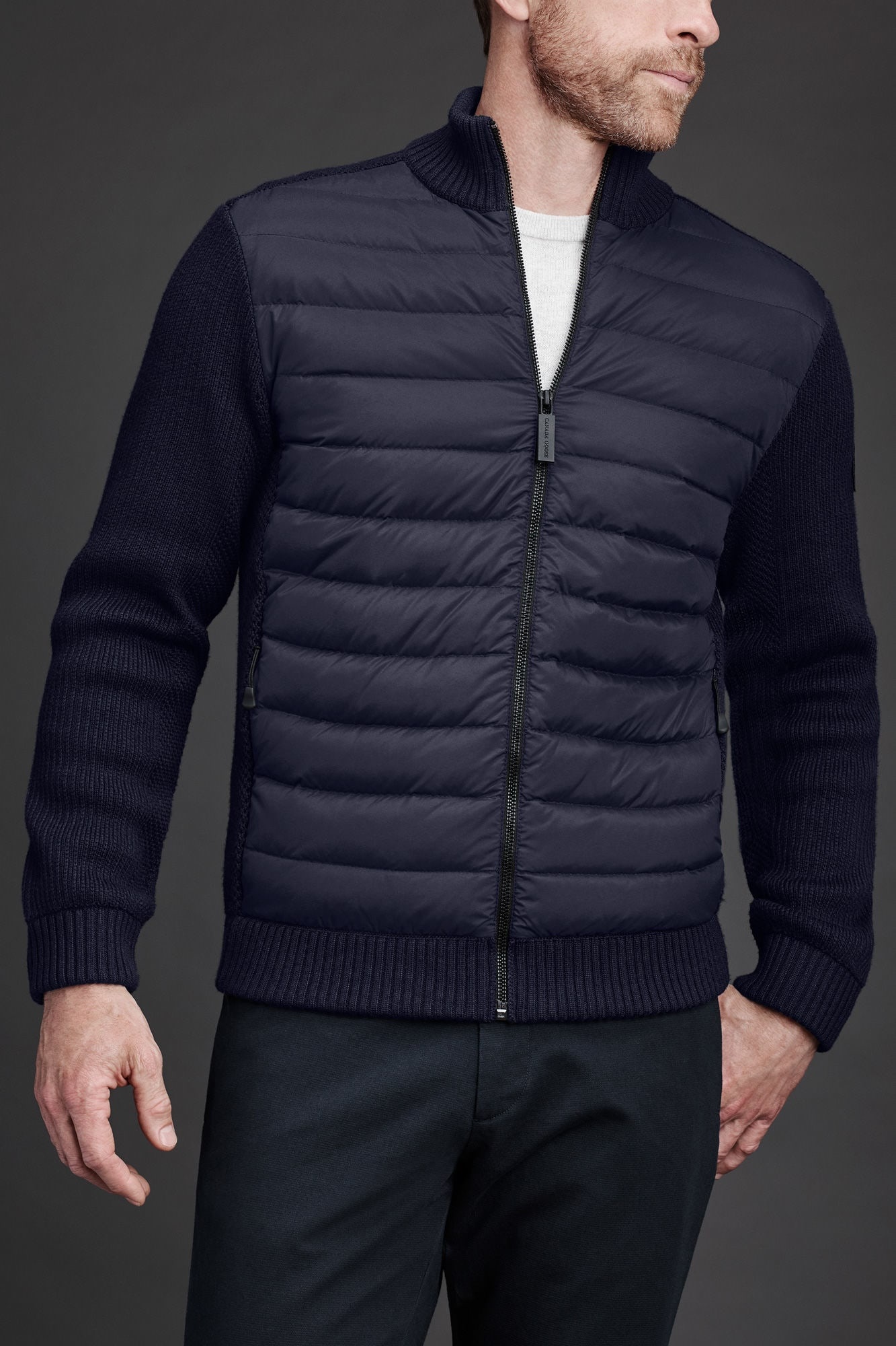 Hybridge knit jacket black label online