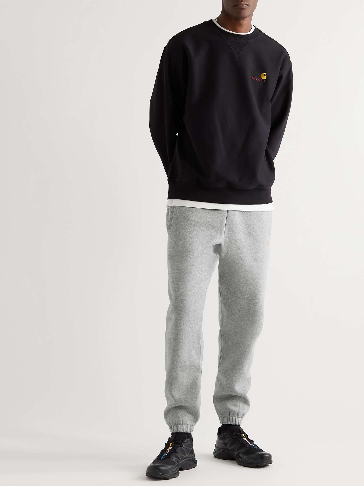 Chase Tapered Logo-Embroidered Cotton-Blend Jersey Sweatpants - 3