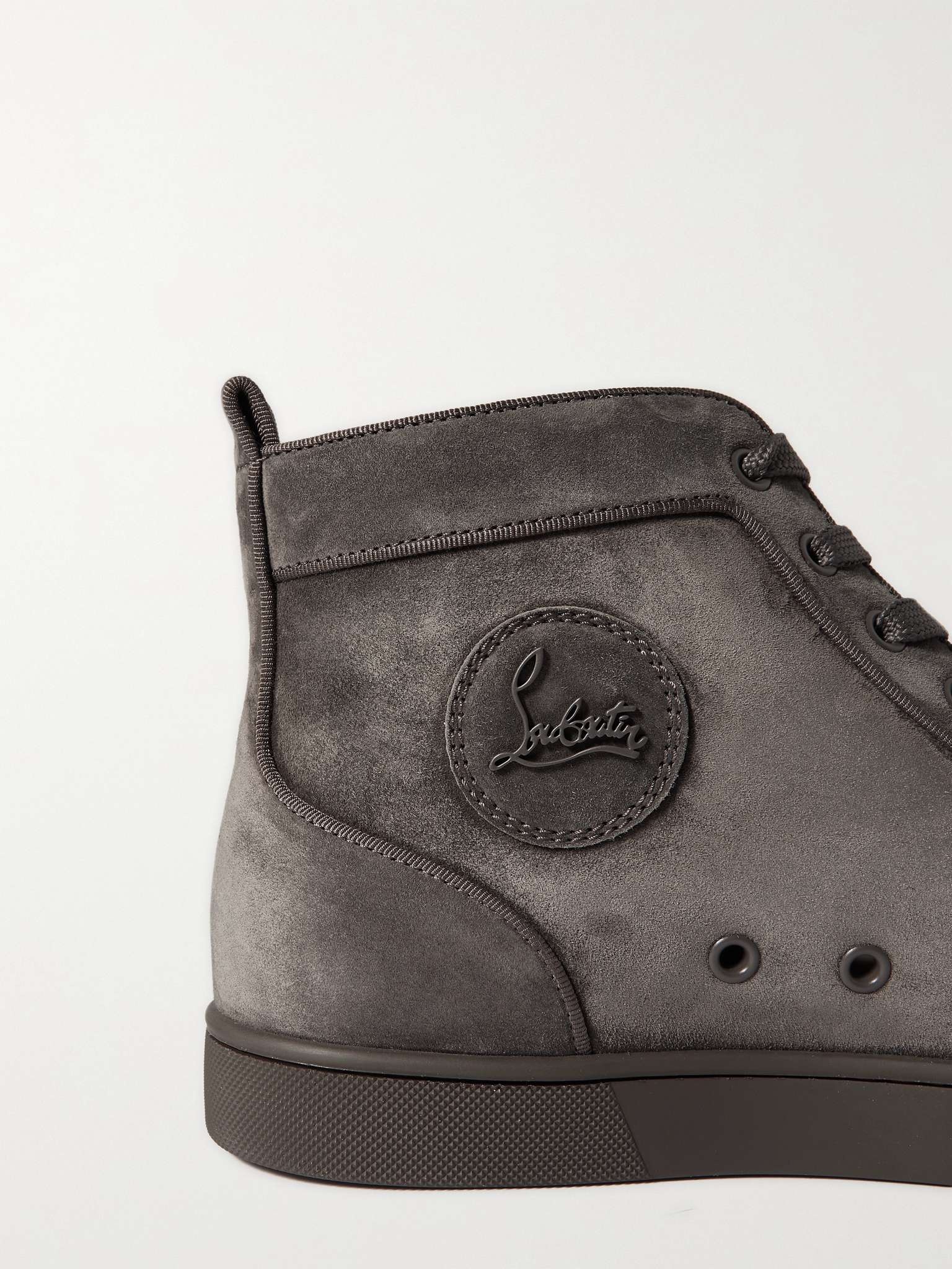 Louis Orlato Grosgrain-Trimmed Suede High-Top Sneakers - 11