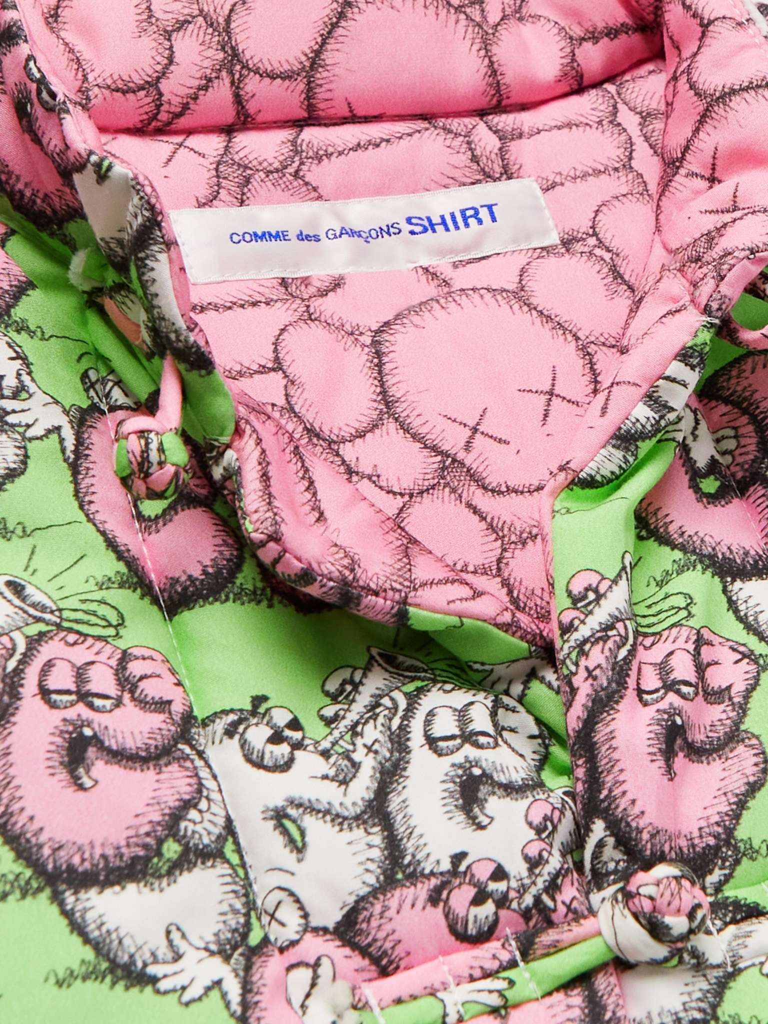 + KAWS Reversible Quilted Printed Cotton-Poplin Gilet - 9