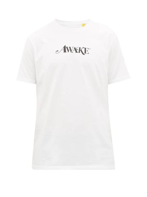 X Awake NY logo-print cotton-jersey T-shirt