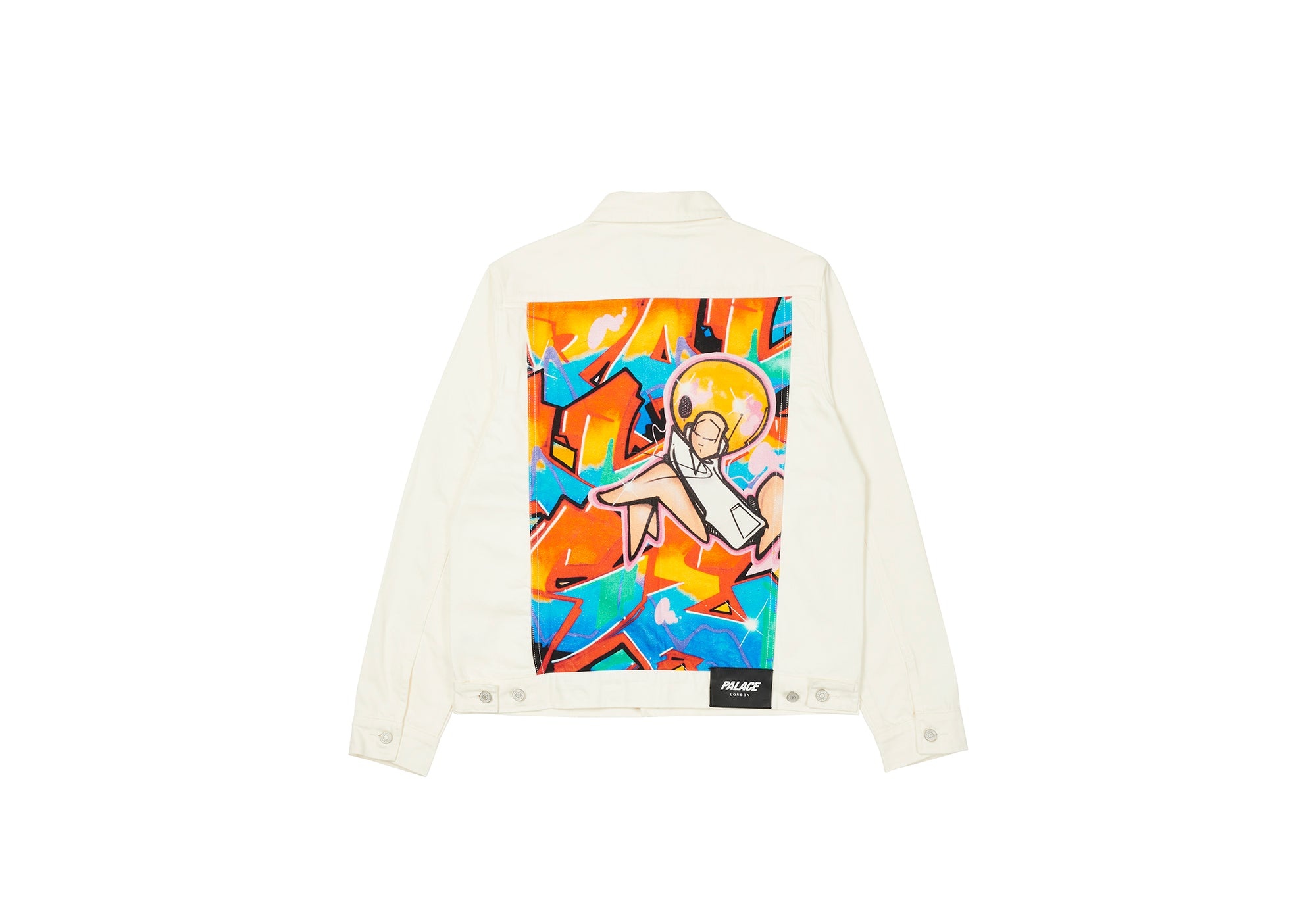 PALACE ZOMBY DENIM JACKET WHITE - 1