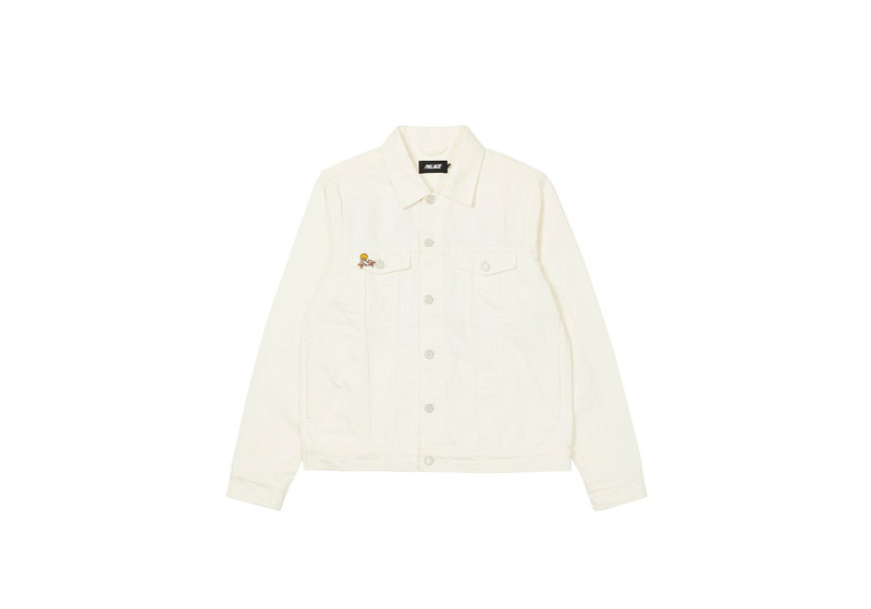 PALACE PALACE ZOMBY DENIM JACKET WHITE outlook