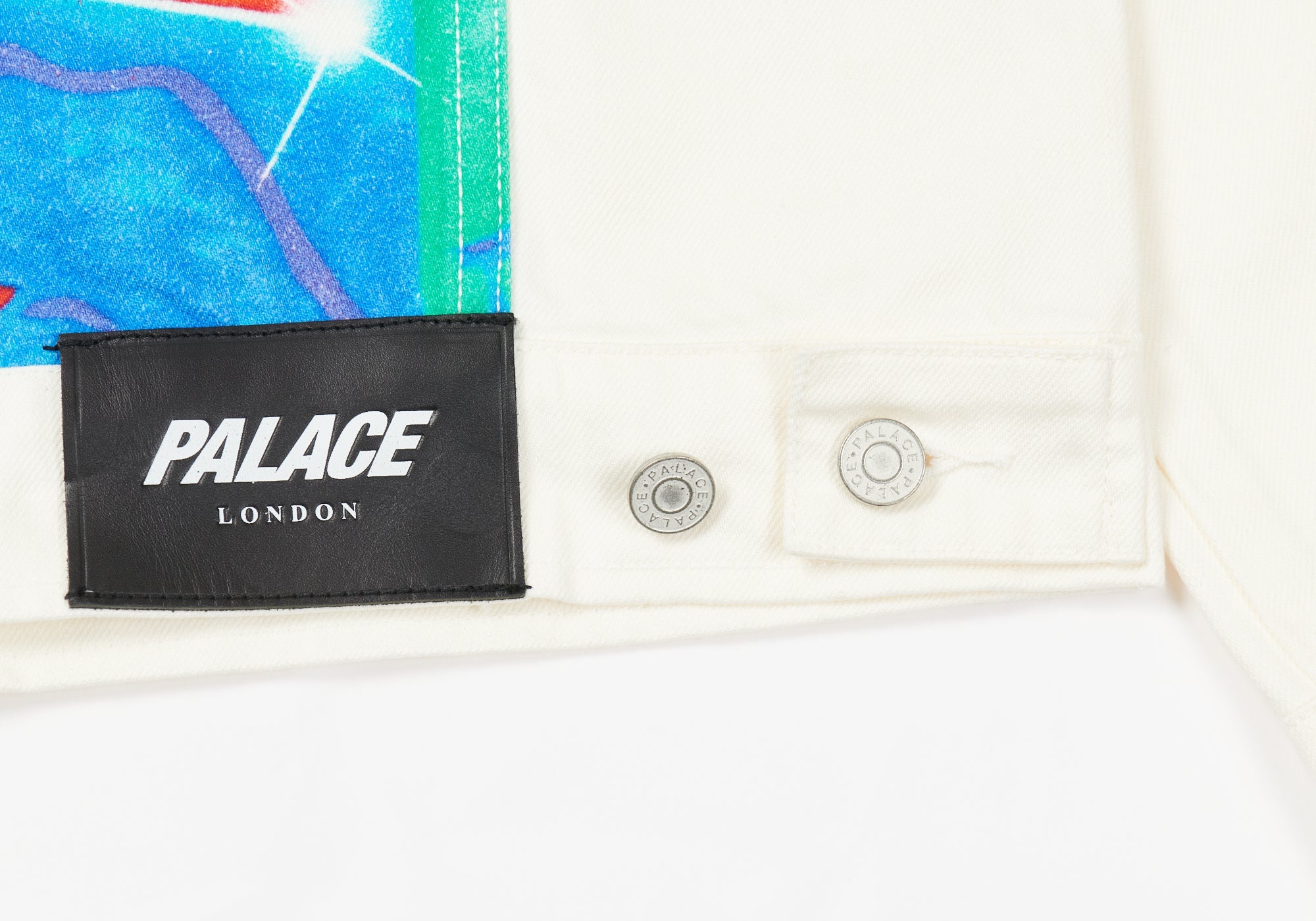 PALACE ZOMBY DENIM JACKET WHITE - 4
