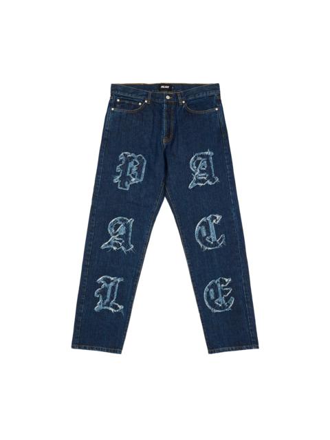 PALACE LIQUE DENIM JEAN MID STONE WASH