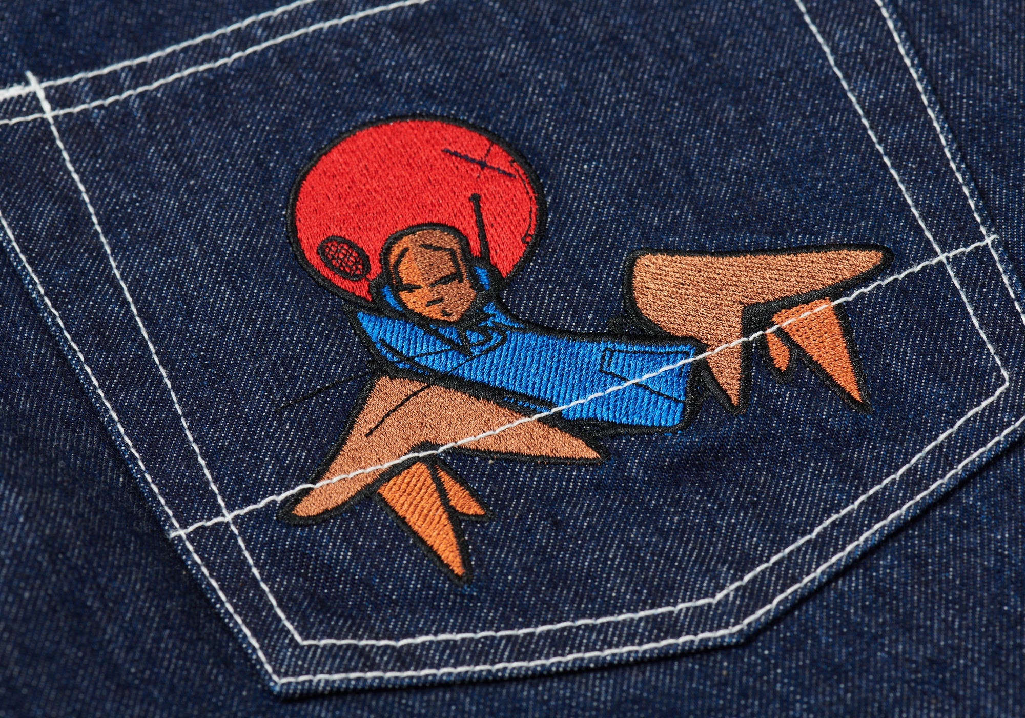 PALACE ZOMBY DENIM JEANS INDIGO - 3