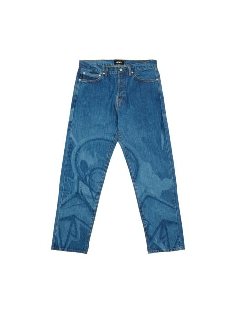 PALACE PALACE ZOMBY DENIM JEANS STONE WASH