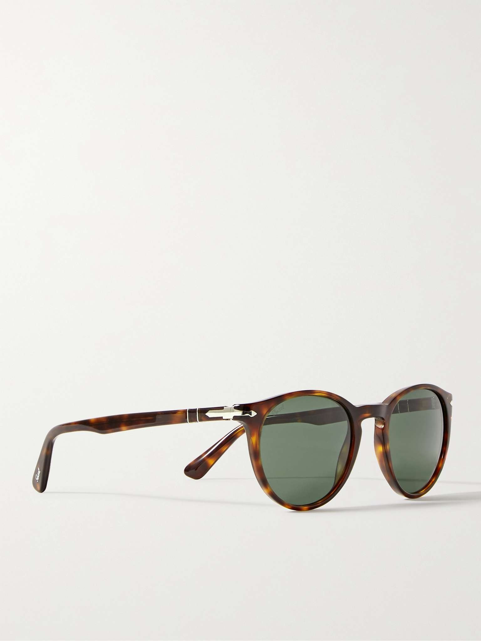 Round-Frame Tortoiseshell Acetate Sunglasses - 3
