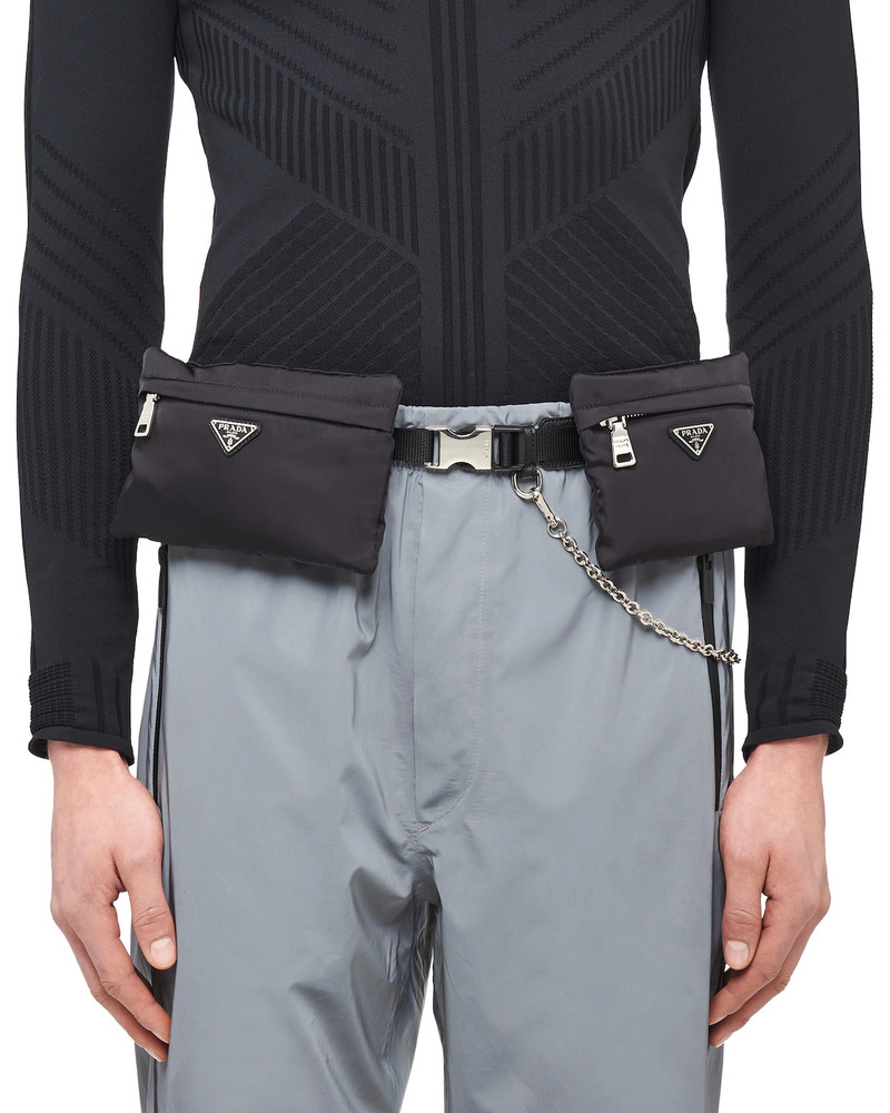 Prada Saffiano Leather Belt with pouches outlook