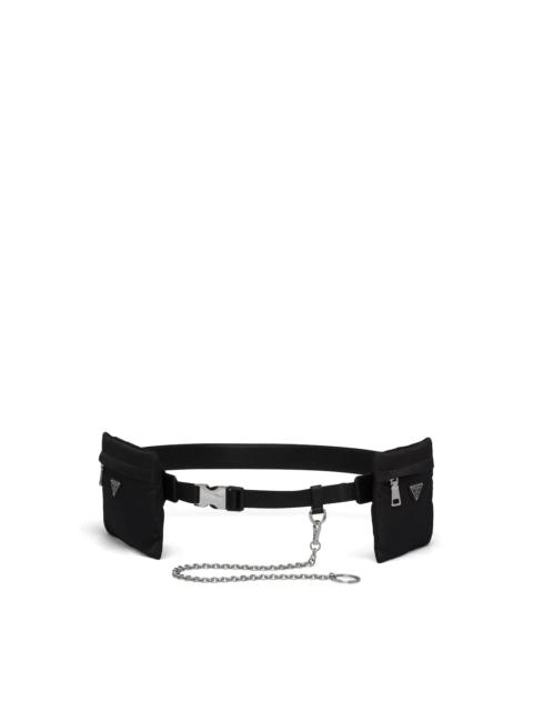 Prada Saffiano Leather Belt with pouches