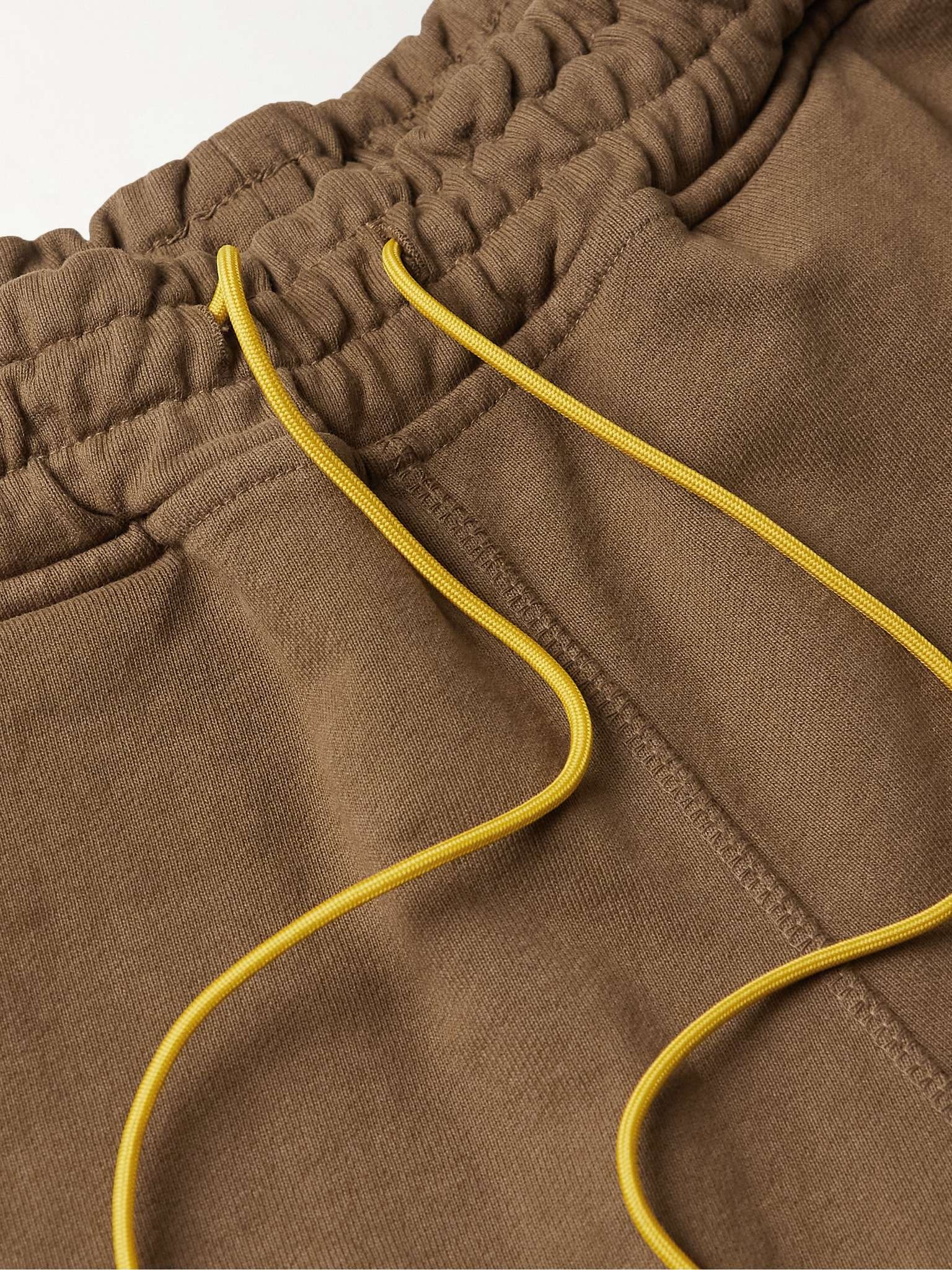 Tapered Logo-Embroidered Cotton-Jersey Sweatpants - 5