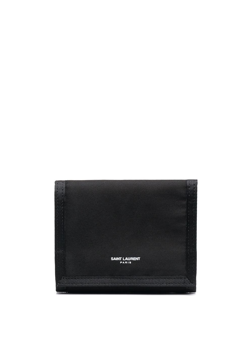 logo-print folding wallet - 1