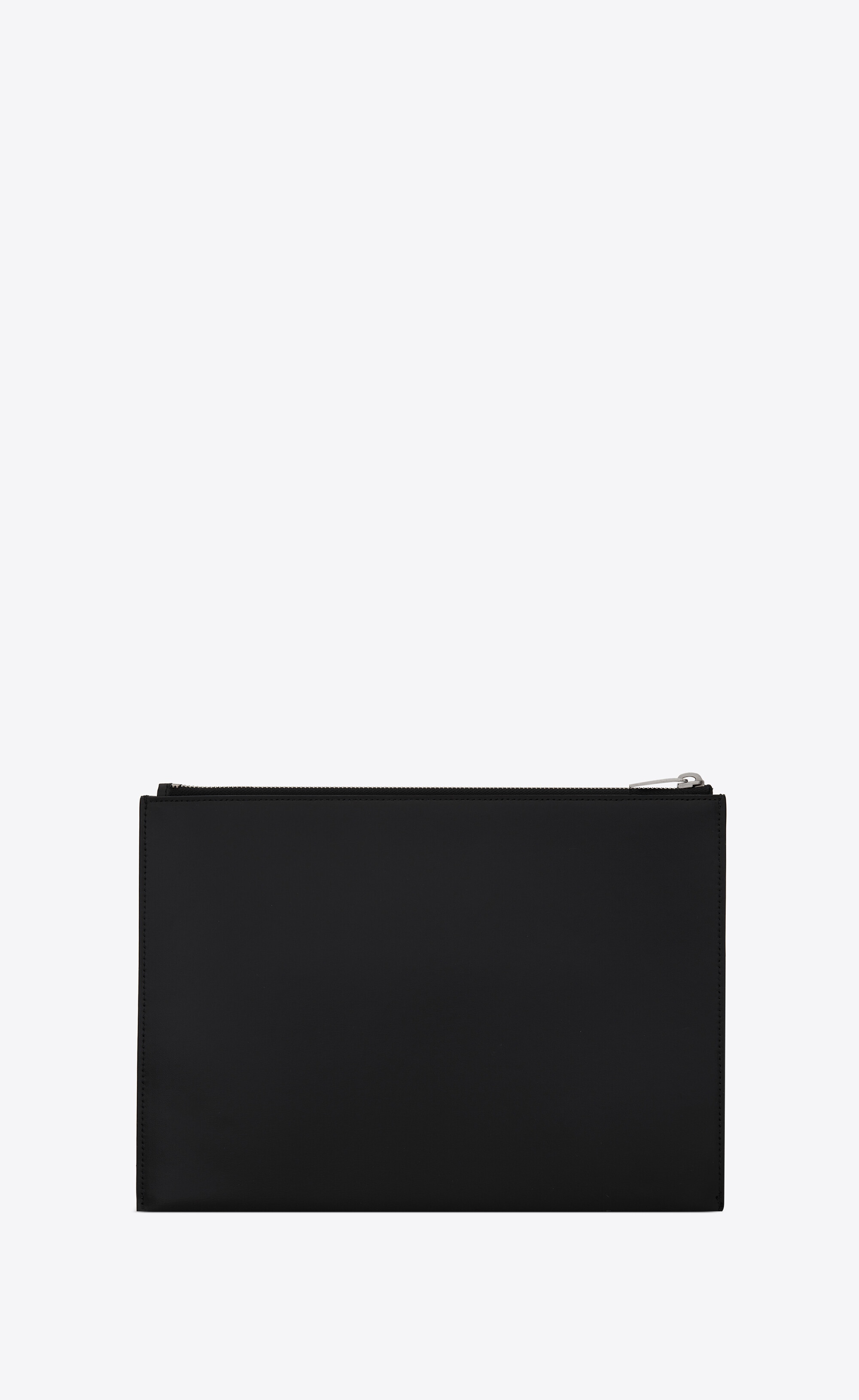 tiny monogram zipped tablet holder in matte leather - 3