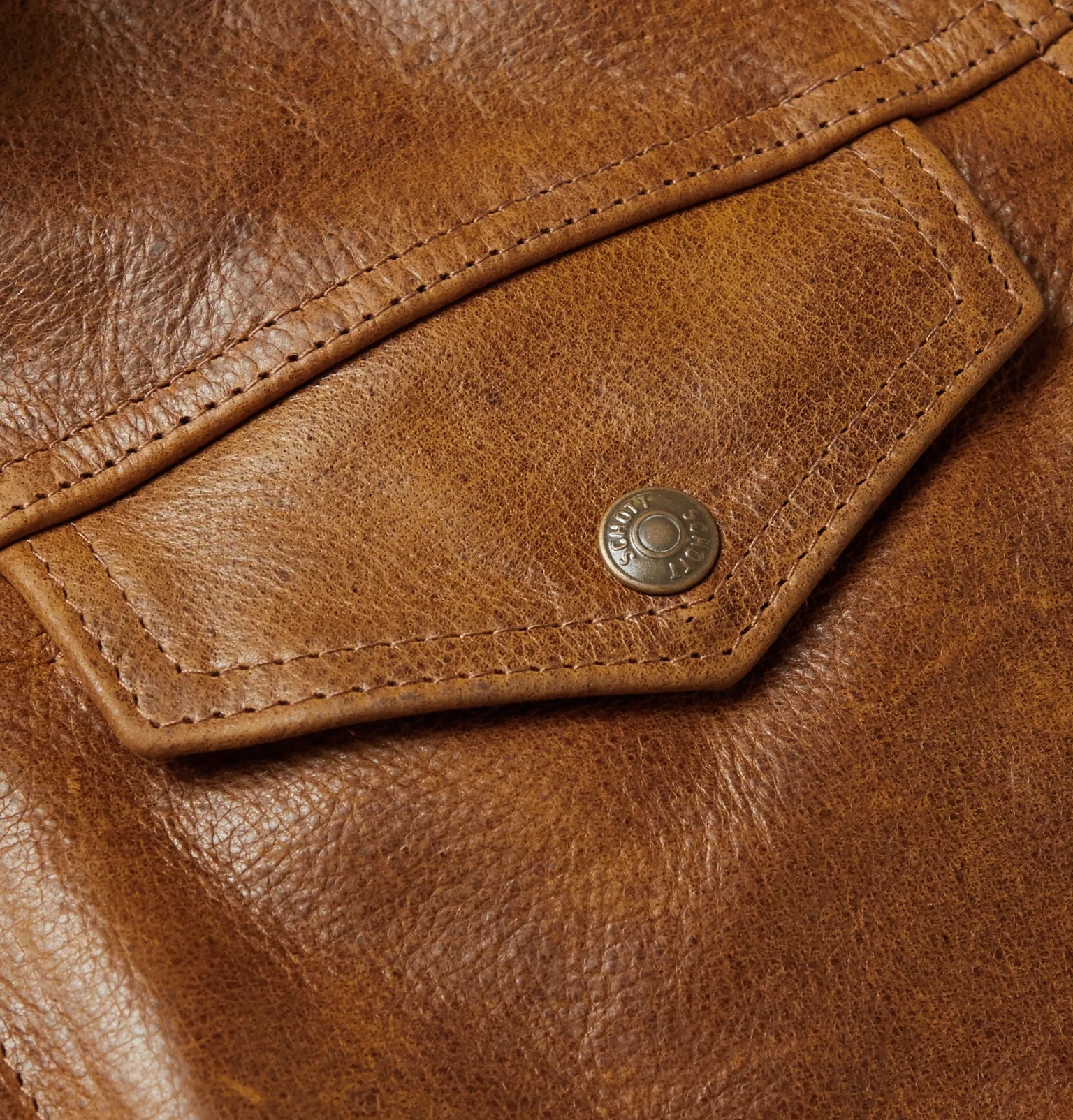 Shearling-Trimmed Leather Trucker Jacket - 5