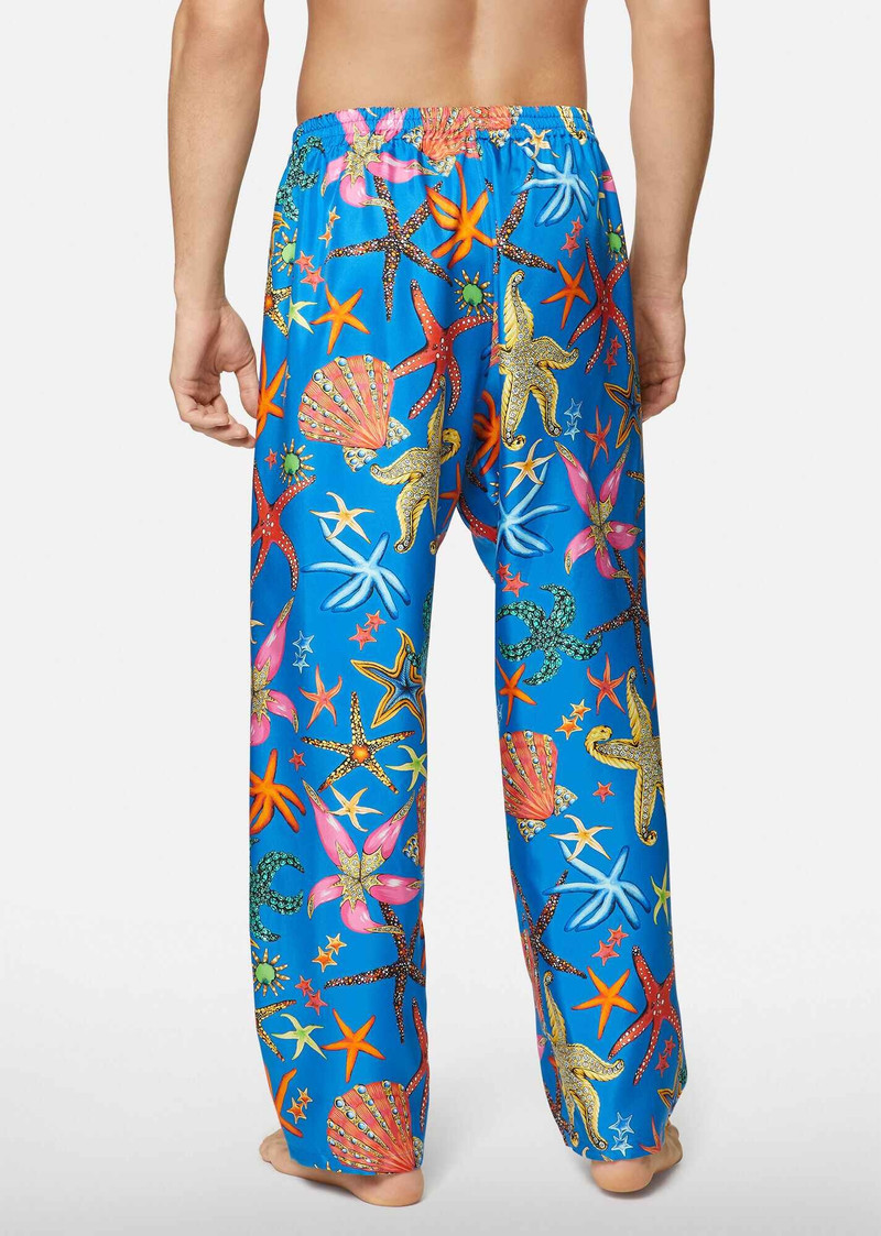 Trésor de la Mer Print Silk Pajama Pants 3