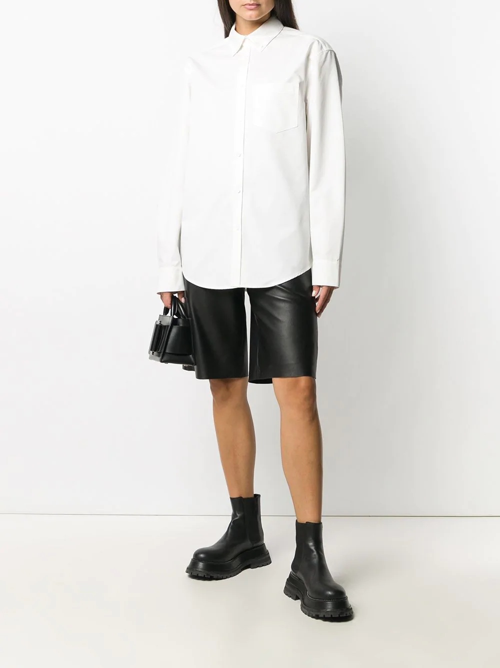 plain long-sleeve shirt - 5