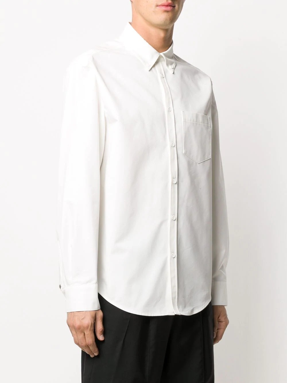 plain long-sleeve shirt - 7