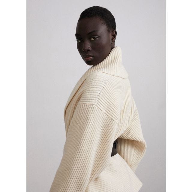Ribbed wool and cashmere-blend cardigan - 6