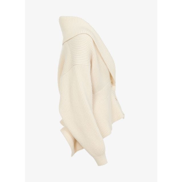 Ribbed wool and cashmere-blend cardigan - 5