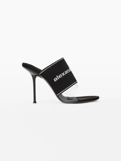 Alexander Wang SIENNA MULE IN LOGO ELASTIC PVC