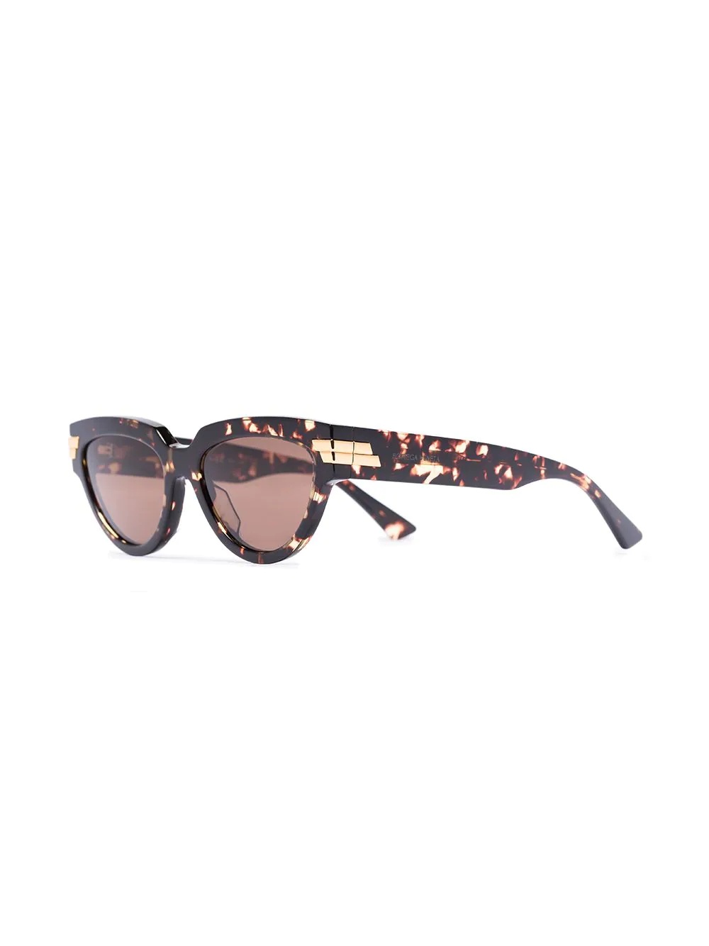 tortoiseshell-effect cat-eye sunglasses - 5