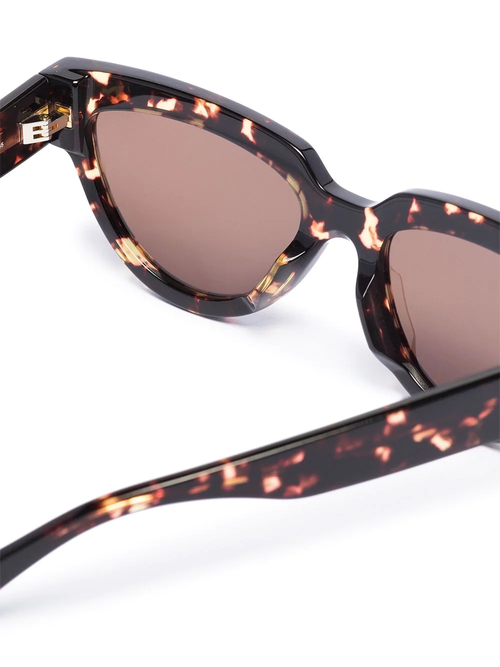tortoiseshell-effect cat-eye sunglasses - 7