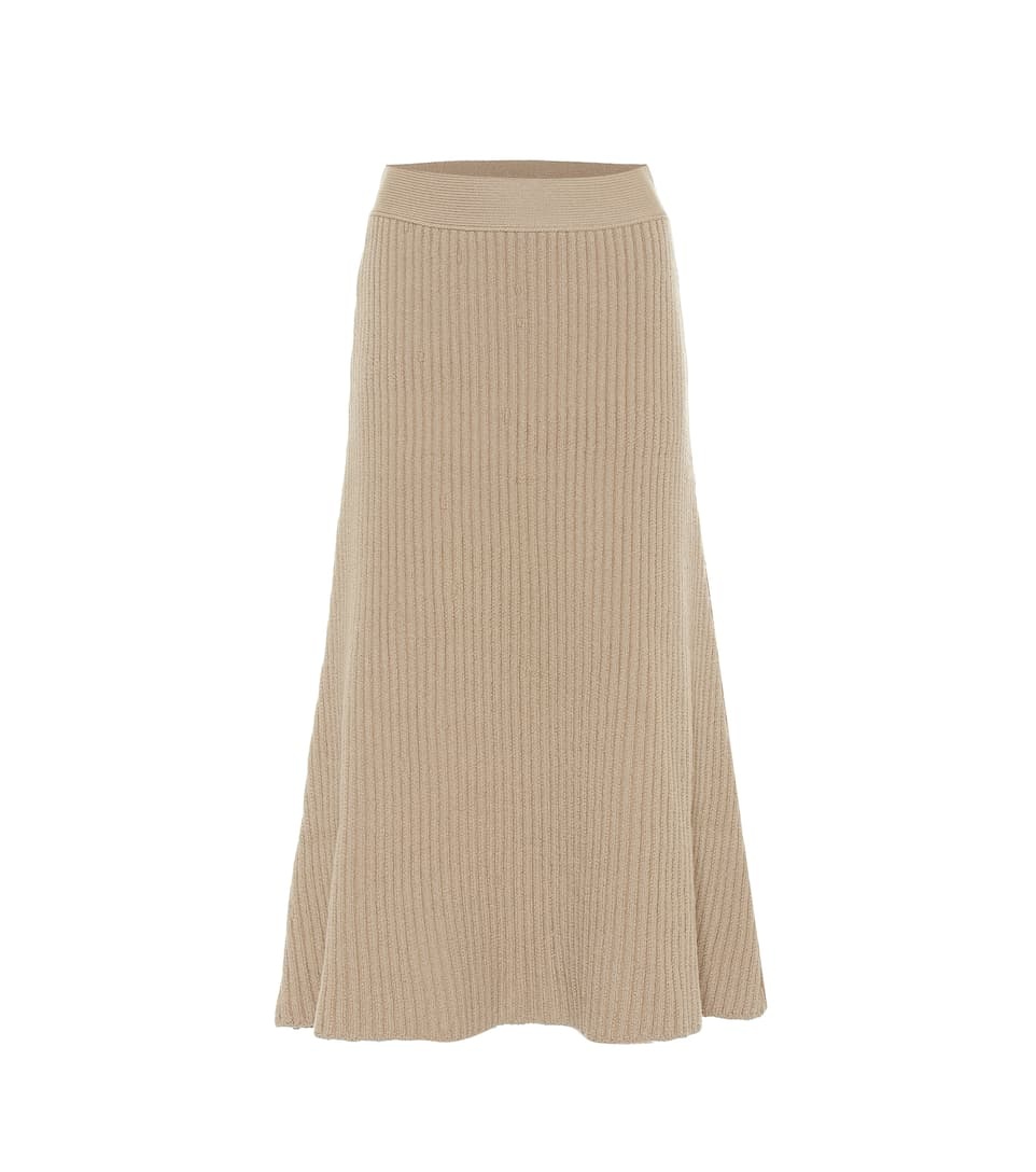 Wool-blend midi skirt - 1